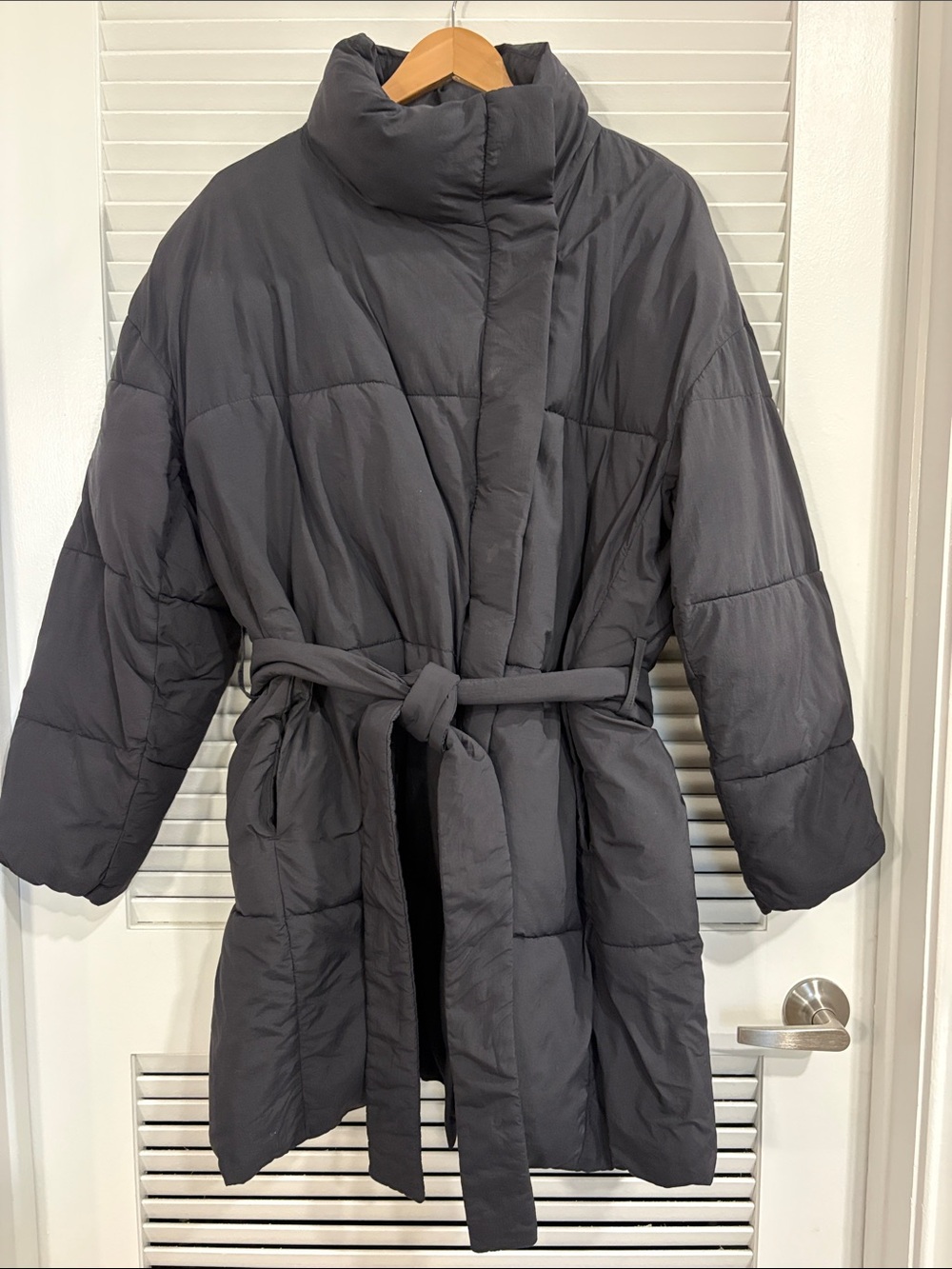 GAP Black Puffer Coat Belted